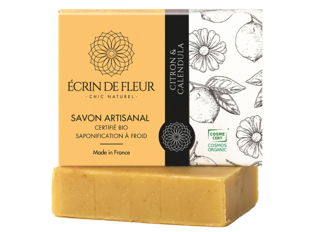 Handmade Lemon & Calendula Soap, 90g