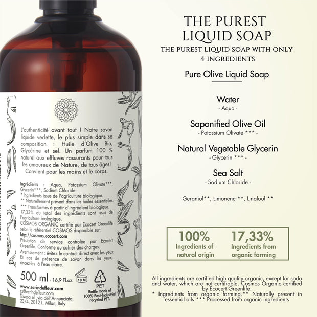 Pure Olive liquid soap - TRIVESA SRL